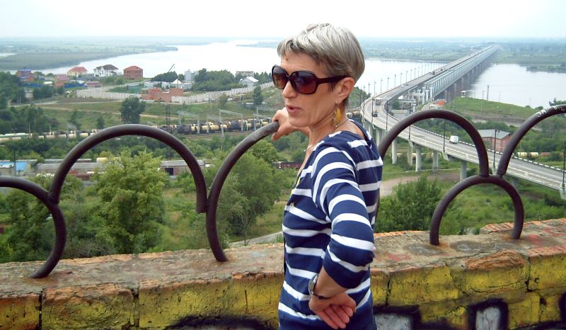 Новый автомобильный мост через Амур c башни виден как на ладони