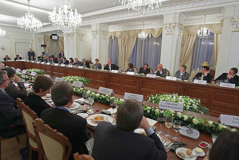 На встрече с участниками международного дискуссионного клуба «Валдай». Фото пресс-службы Президента России